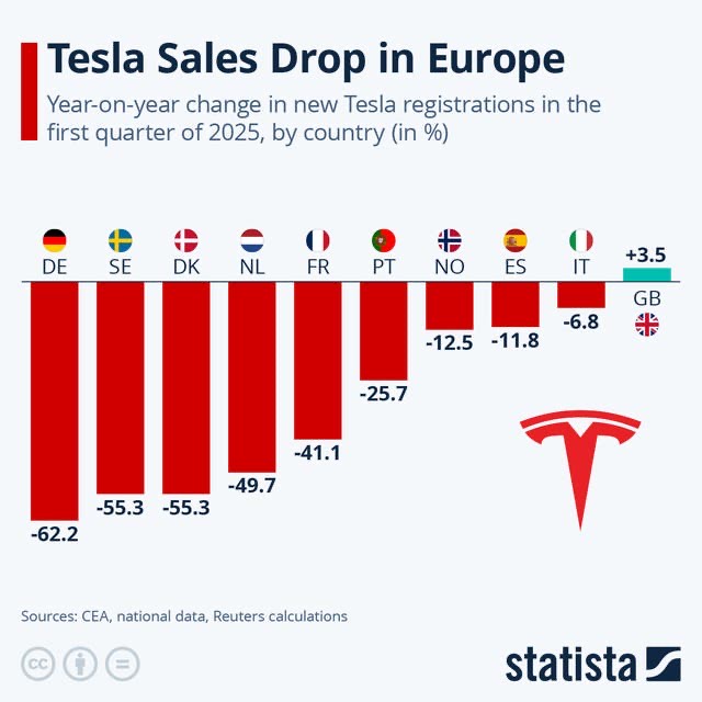Tesla Sales Slump. A Company In Reverse.